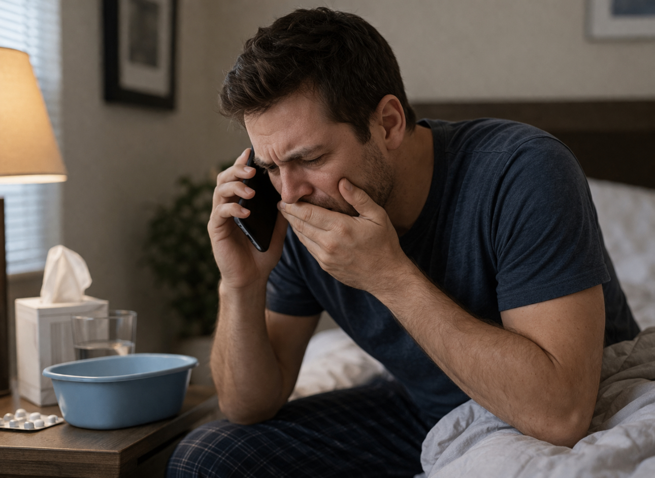 On hold with pharmacy