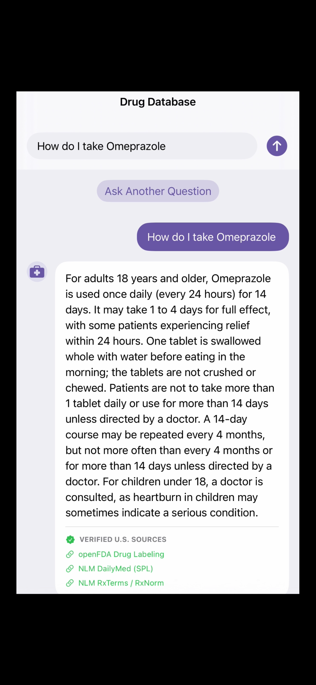 Drug Q&A screenshot 3